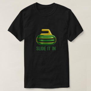 Camiseta Deslízalo – Diseño Divertido de Piedra de Curling