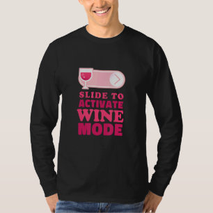 Camiseta Deslizar para activar el vino en modo de vino Es h