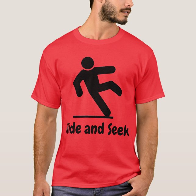 Camiseta Deslizar y buscar el rojo del tee (Anverso)