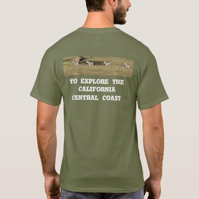Camiseta Deslumbramiento cebra en la costa de esl (Reverso)