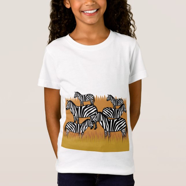 Camiseta Deslumbramiento de cebras (Anverso)