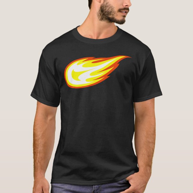 Camiseta Deslumbrar _ Logo de la bola de fuego de las máqui (Anverso)