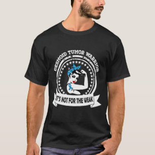 Camiseta Desmoid Tumor Warrior Messy Bun Blue Ribbon Aware