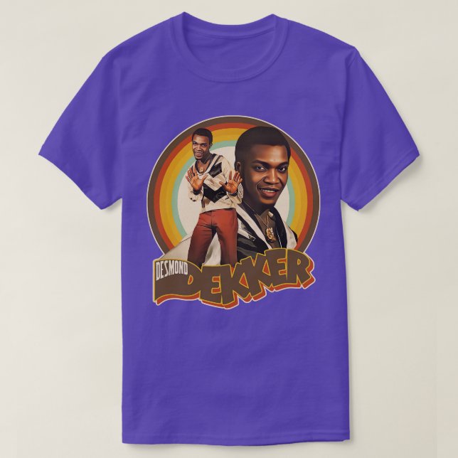 Camiseta Desmond Dekker Retro Rocksteady Ska Dub (Diseño del anverso)