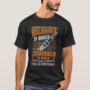 Camiseta Desmontar las piezas Ocultar el destornillador mec