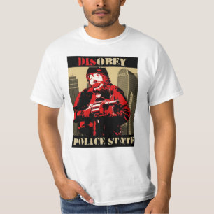 Camiseta desobedezca al estado policial por furioso