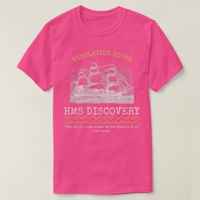 Camiseta Desolación Sonido HMS DESCUBRIMIENTO (Diseño del anverso)