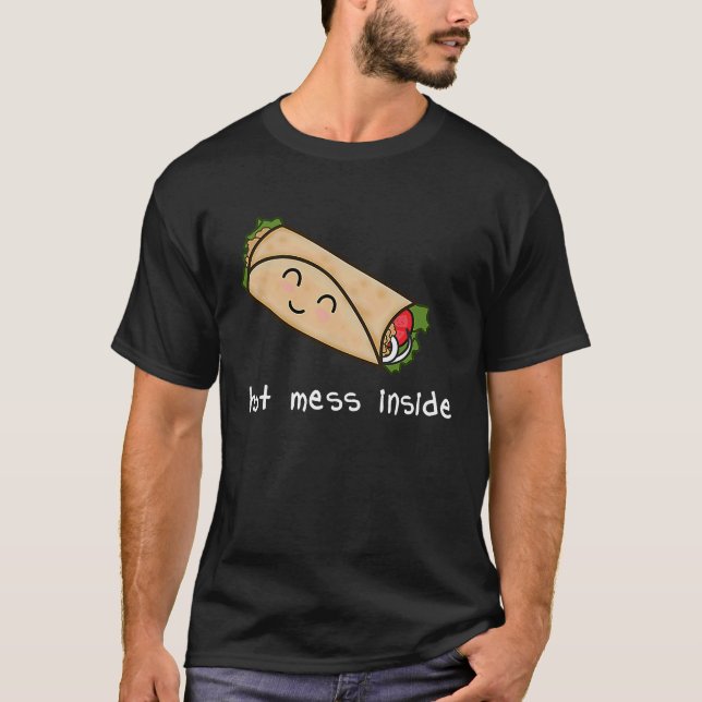 Camiseta Desorden Caliente Dentro de Burrito (Anverso)
