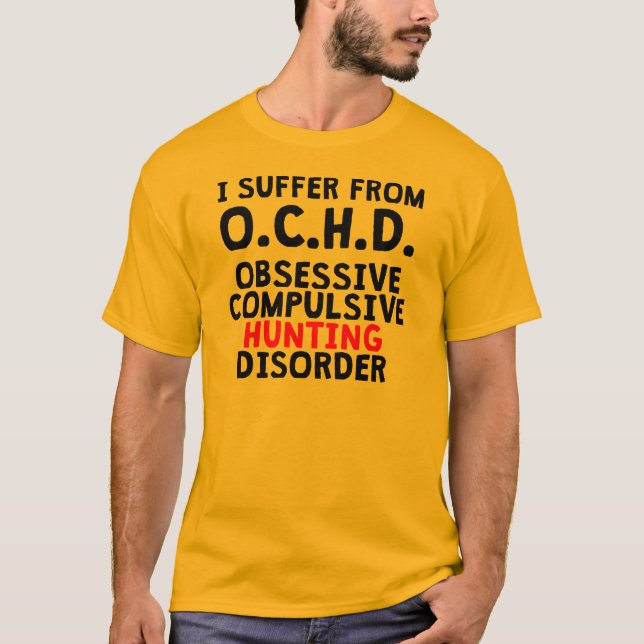 Camiseta Desorden obsesivo de la caza (Anverso)