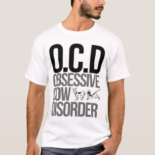 Camiseta desorden obsesivo de la vaca