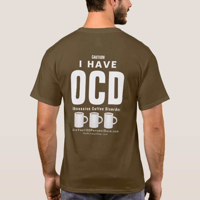 Camiseta Desorden obsesivo del café de OCD (Reverso)