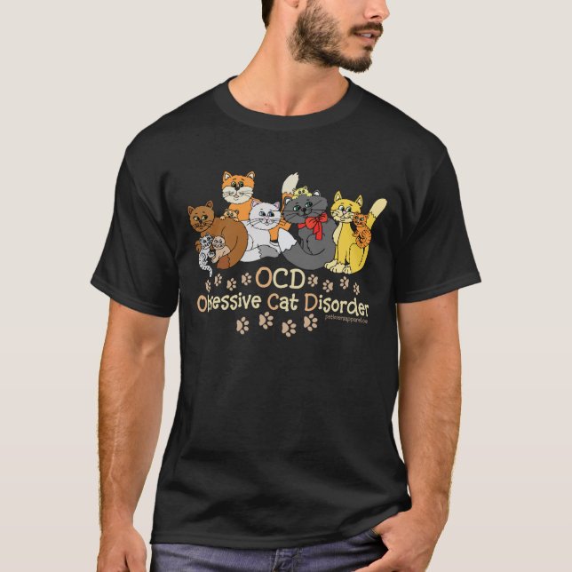 Camiseta Desorden obsesivo del gato de OCD (Anverso)