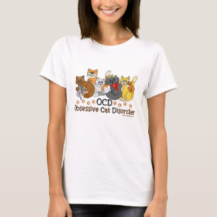 Camiseta Desorden obsesivo del gato de OCD