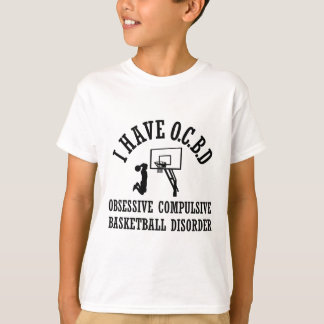 Camiseta Desorden obsesivo divertido del baloncesto