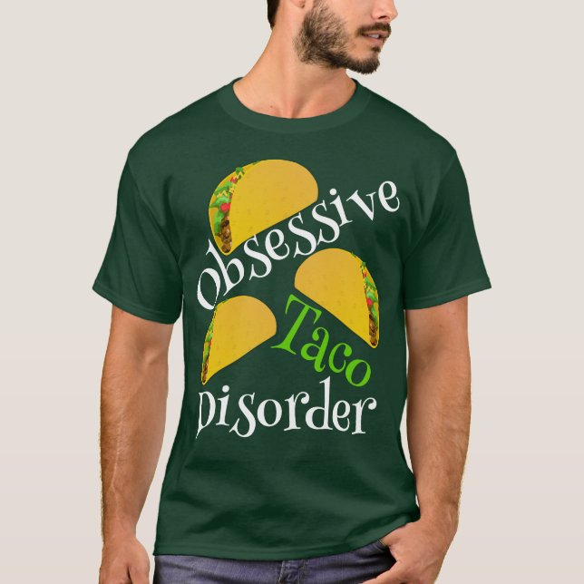 Camiseta Desorden obsesivo divertido del Taco (Anverso)