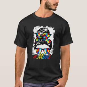 Camiseta Desordenada Bun Bandana Mimi Damas Chicas Autismo 