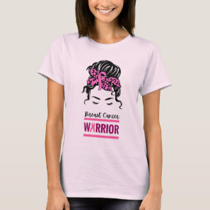 Camiseta Desordenada conciencia sobre el cáncer de seno de