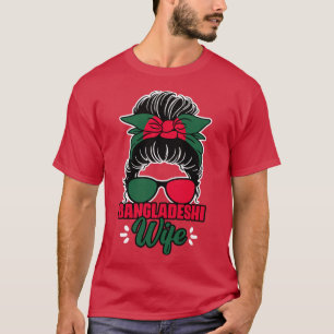 Camiseta Desordenada esposa bangladesí de un bollo por un b