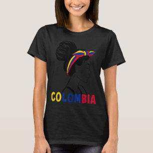 Camiseta Desordenado Bun Colombia Bandera Colombiana Para M