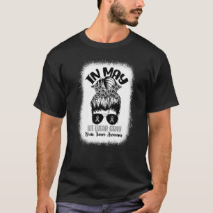 Camiseta Desordenado Bun En Mayo Usamos Gris Por Tumor Cere