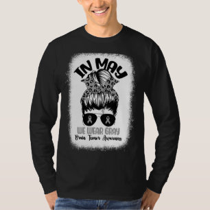 Camiseta Desordenado Bun En Mayo Usamos Gris Por Tumor Cere