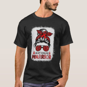 Camiseta Desordenado Bun Leopard Warrid Red Heart Disease A