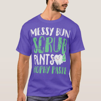 Camiseta Desordenado Bun Scrub Pants y Prophy Paste