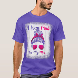 Camiseta Desordenado cáncer de mama de bollo, uso rosa para