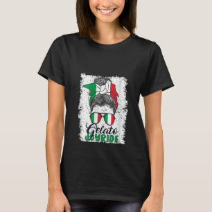 Camiseta Desordenado italiano de la dama graciada diciendo 