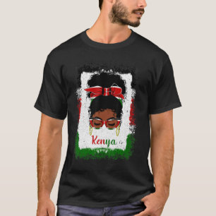 Camiseta Desordenado un keniano Chica de una mujer con band