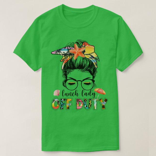 Camiseta Desordenado viaje de verano de verano de la dama d (Diseño del anverso)