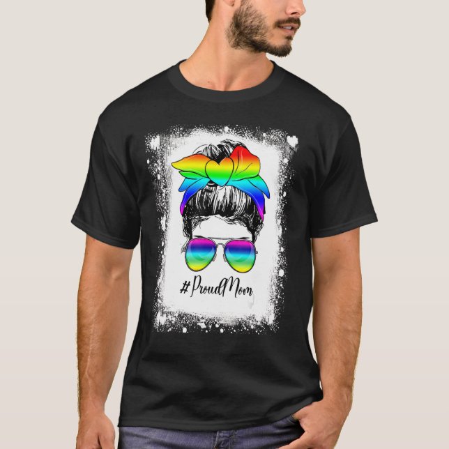 Camiseta Desordenado y malhumorado Bun Orgullo Mamá Gay Apo (Anverso)