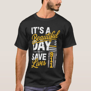 Camiseta Despachador de Emergencias 911 Primer Respondedor