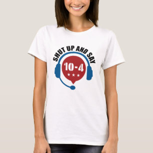 Camiseta Despacho de emergencia policial se cierra y dice 1