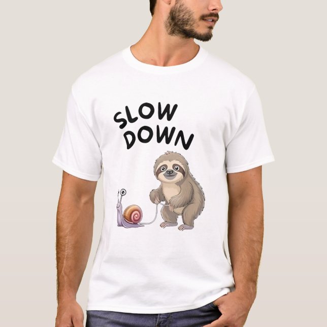 Camiseta Despacio - Gracioso Caracol Slony (Anverso)