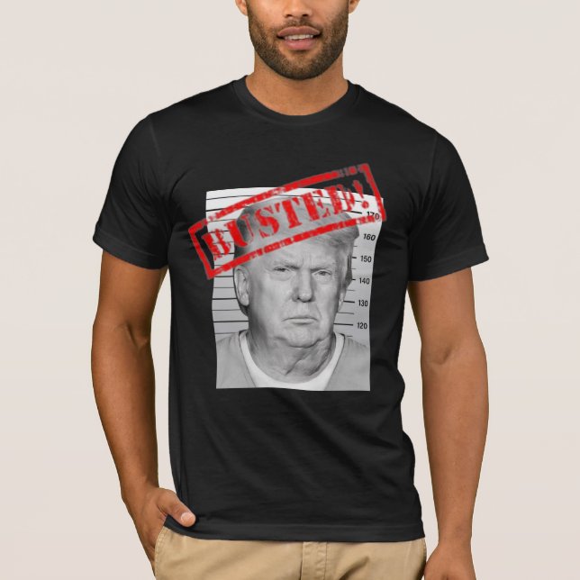 Camiseta despedazada de Trump (negro) (Anverso)