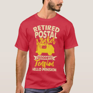 Camiseta Despedida a trabajador postal retirado de la tensi