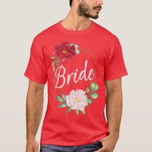 Camiseta Despedida de soltera Boda Ducha nupcial Floral Br