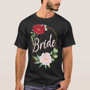 Camiseta Despedida de soltera boda ducha nupcial floral Br