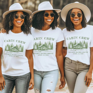 Camiseta Despedida de soltera Cabin Crew Green Camp