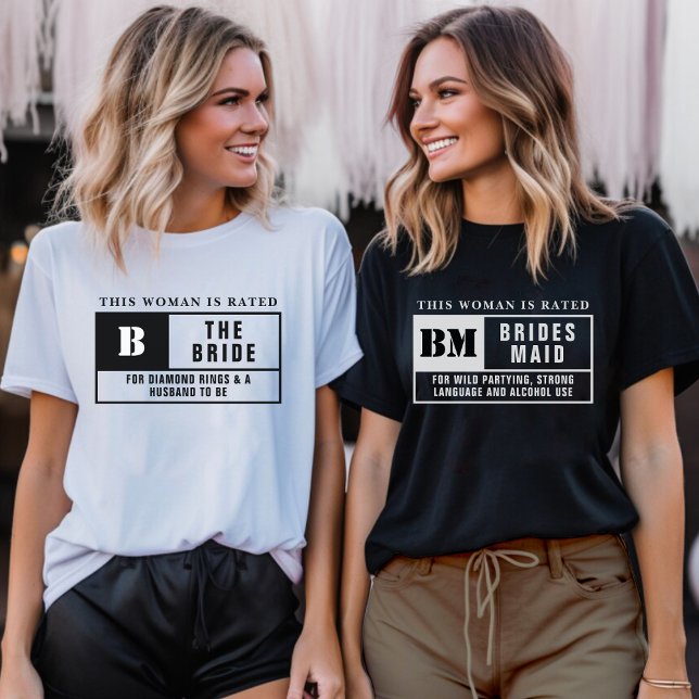 Camiseta Despedida de soltera: calificación de la novia (Bride Rating Bachelorette Party T-Shirt
)