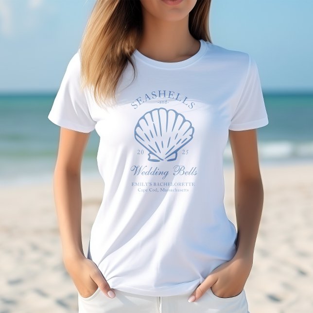 Camiseta Despedida de soltera de conchas marinas y campanas (Subido por el creador)