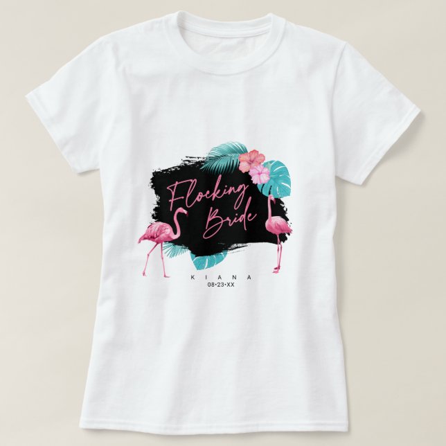 Camiseta Despedida de soltera de flamenco V2 ID930 (Diseño del anverso)