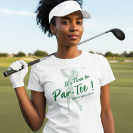 Camiseta Despedida de soltera de golf Es hora de Par-Tee