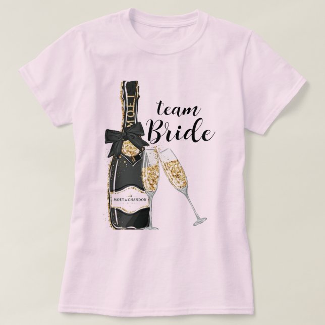 Camiseta Despedida de soltera de la novia (Diseño del anverso)