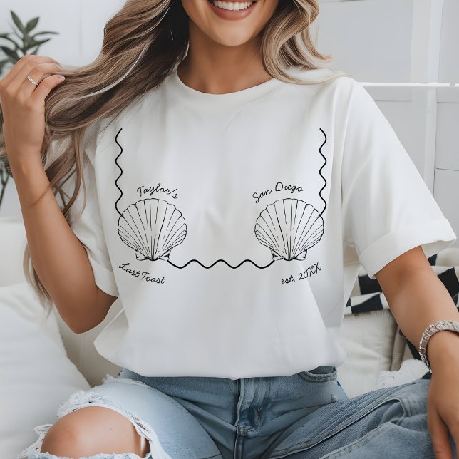 Camiseta Despedida de Soltera en la Playa Último Brindis en (Subido por el creador)