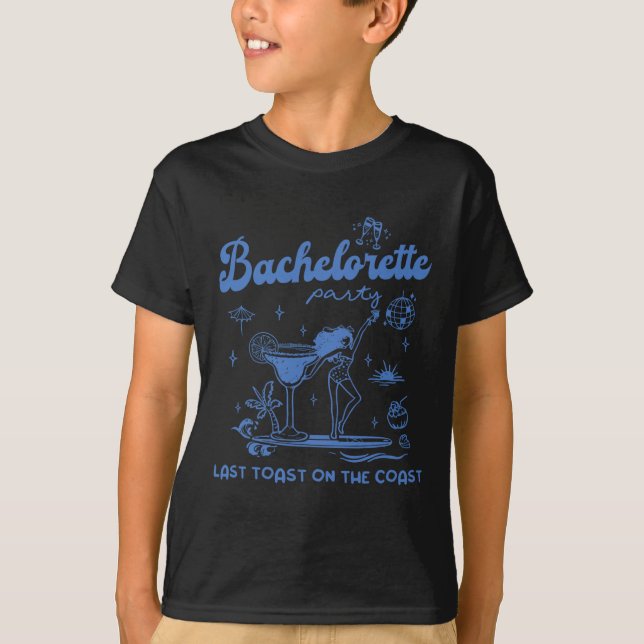 Camiseta Despedida de soltera en la playa Último brindis en (Anverso)