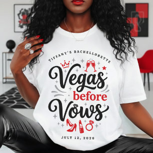 Camiseta Despedida de soltera en Las Vegas antes de los vot