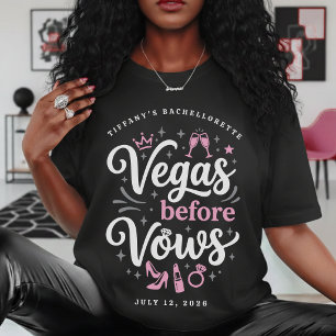 Camiseta Despedida de soltera en Vegas antes de los votos