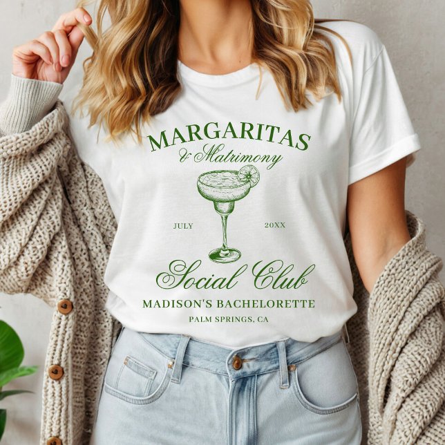 Camiseta Despedida de Soltera: Margaritas y Matrimonio (Subido por el creador)